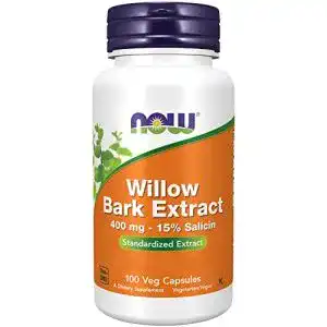Weidenrindenextrakt von Now Foods – 400mg, 100 vegane Kapseln