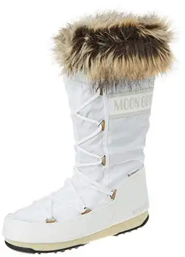 Moon Boot Damen Monaco Wp 2 Snow Boot in Weiß, Größe 36 EU Weit