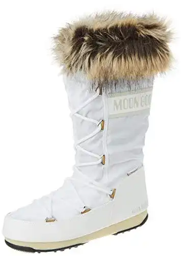 Moon Boot Damen Monaco Wp 2 Snow Boot in Weiß, Größe 36 EU Weit
