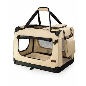 Hundebox für Auto und Reisen – Faltbare Transportbox für Hunde und Katzen