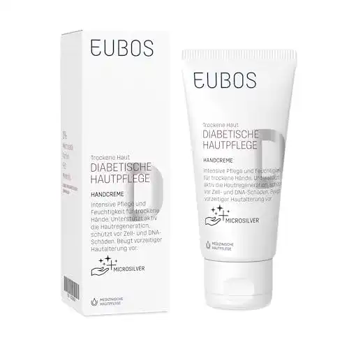 Eubos Handcreme für diabetische Hautpflege mit Ectoin und MicroSilver