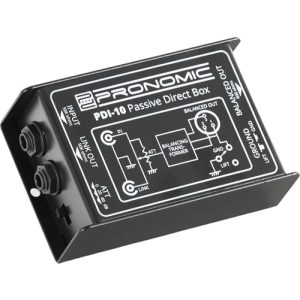 Pronomic PDI-10 passive DI-Box für unsymmetrische und symmetrische Signale