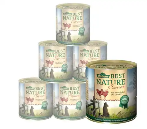 Hundefutter Dehner Best Nature Senior Lamm und Geflügel 6er Pack