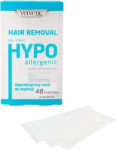 Kaltwachsstreifen Velvetic hypoallergen Set für die Körperhaarentfernung