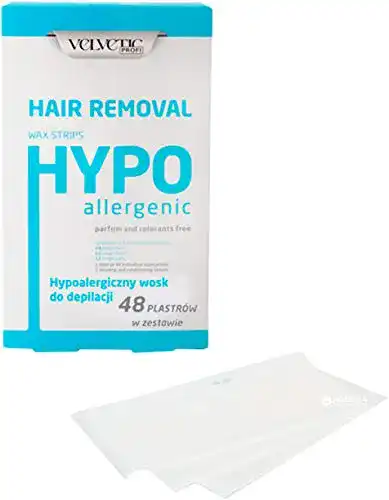 Kaltwachsstreifen Velvetic hypoallergen Set für die Körperhaarentfernung