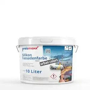 Fassadenfarbe Preismaxx Silikonharz Weiß 10 Liter