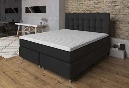 Boxspringbett Tesla Dreams 180×200 mit Taschenfederkern und Topper
