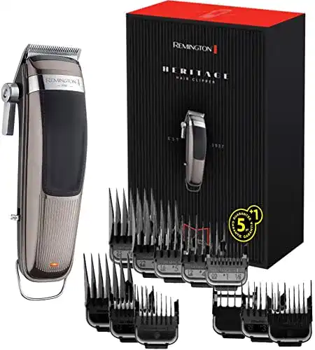 Remington Haarschneider Profi Retro mit Edelstahlklingen und Zubehör