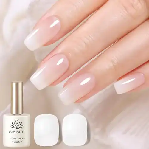 Gel-Nagellack Born Pretty Milchig Weiß – UV Gellack für Nail Art