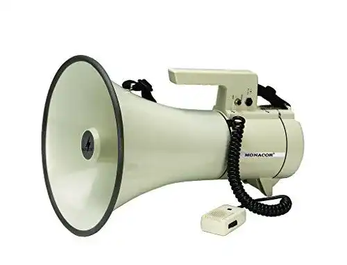 Megafon Monacor TM-35 mit Handmikrofon und schaltbarer Sirene