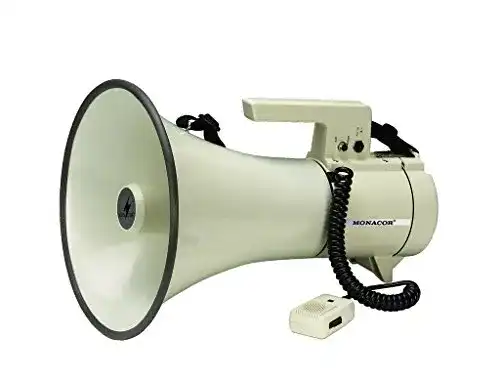 Megafon Monacor TM-35 mit Handmikrofon und schaltbarer Sirene