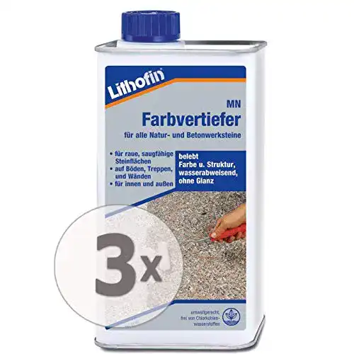 Lithofin MN Farbvertiefer 3 l für Naturstein und Betonwerksteinplatten