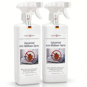 Bettwanzenspray Hanse Pro Geraniol Anti-Milben-Spray, 2 x 500 ml