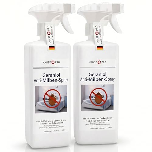 Bettwanzenspray Hanse Pro Geraniol Anti-Milben-Spray, 2 x 500 ml