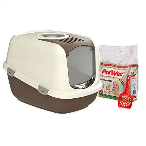 Katzenklo XXL PeeWee EcoDome – Katzentoilette Starter-Paket