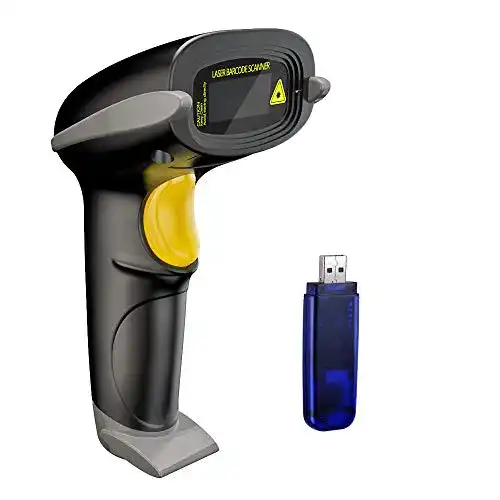Nadamoo Wireless Barcode Scanner Kabelloses Barcodelesegerät