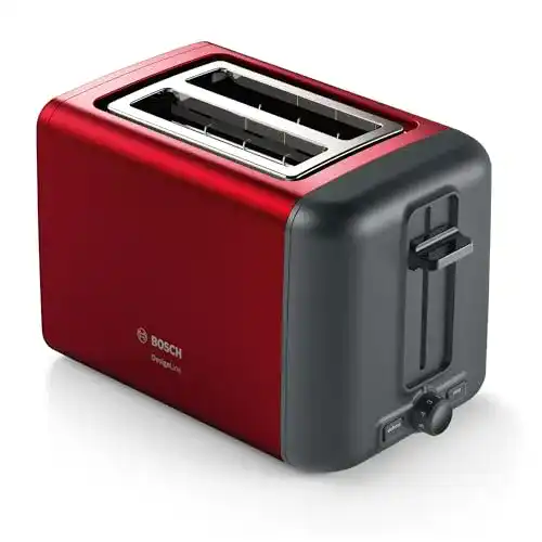 Bosch Kompakttoaster DesignLine TAT3P424DE mit Brötchenaufsatz und Abschaltautomatik