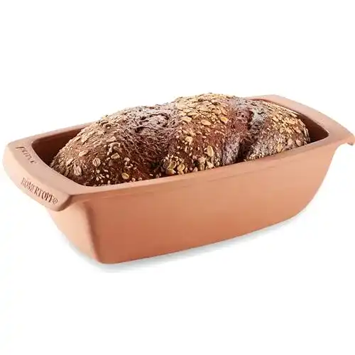 Brotbackform Römertopf aus Keramik für 1 kg Backgut