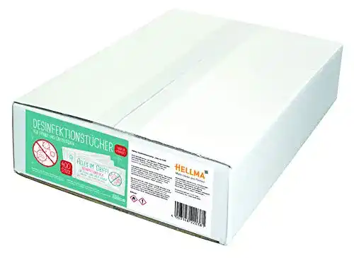 Desinfektionstücher für Hände und Oberflächen von Hellma (400 Stück)
