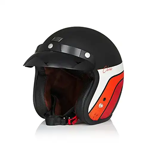 Origine Motorradhelm Jethelm Vintage Rollerhelm mit ECE-Zertifizierung