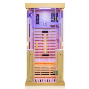 Infrarotkabine Dewello Infrarotsauna Kingston 90 cm x 90 cm für eine Person