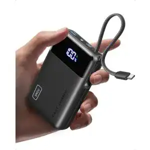 Iniu 45W Power Bank mit 20000mAh Kapazität und integriertem USB-C Kabel