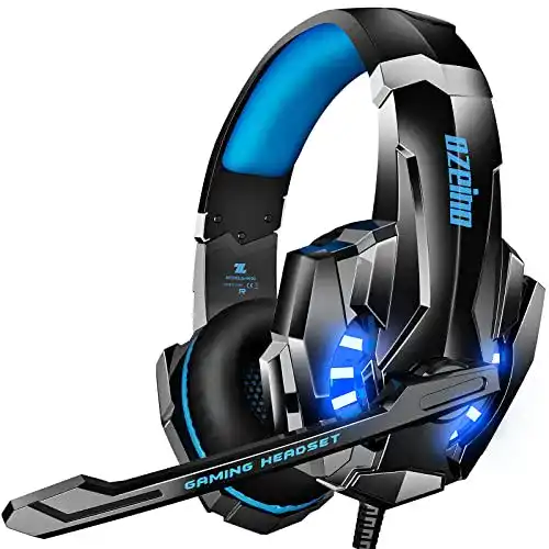 Ozeino Gaming Headset für PS4 und PS5 mit 3D Surround Sound und Noise Cancelling