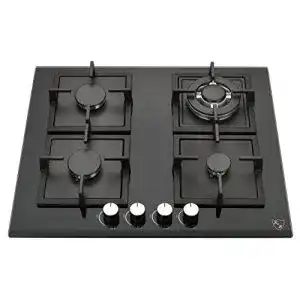 Gaskochfeld K&H 4 Zonen 60 cm mit Wok Brenner für Erdgas
