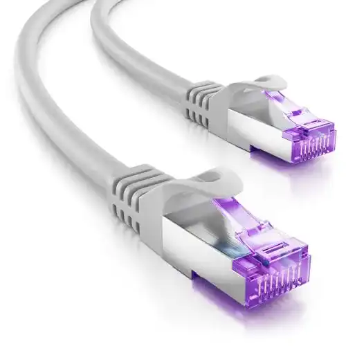 Netzwerkkabel Cat 7 deleyCON 10m für Gigabit-Ethernet