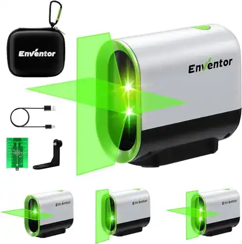 Kreuzlinienlaser Enventor Grün 50m selbstnivellierend