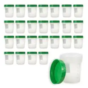 Urinbecher Medi-Inn 25 Stück 125 ml mit Schraubdeckel