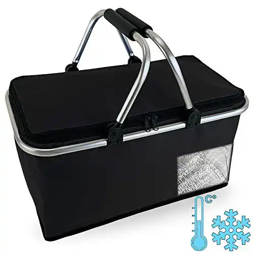 Einkaufskorb Cepewa faltbar mit Thermofunktion 30 L Kühltasche