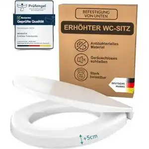 WC-Sitz mit Absenkautomatik aus Duroplast für erhöhten Komfort