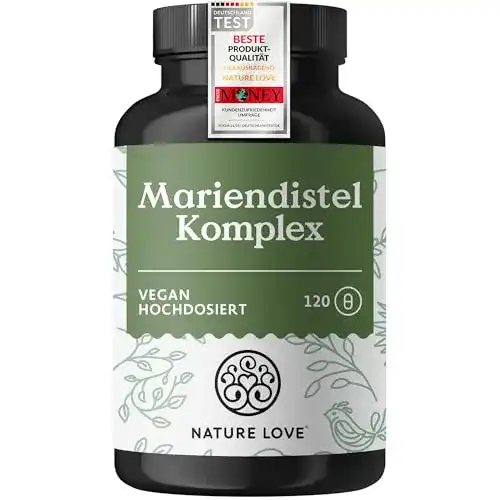 Mariendistel-Kapseln Nature Love für natürliche Unterstützung