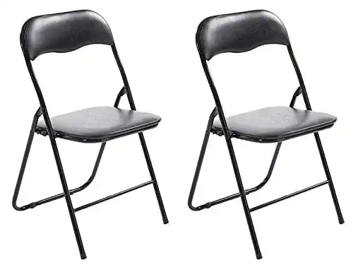 Klappstuhl CLP 2er Set Felix gepolstert für Küche und Camping