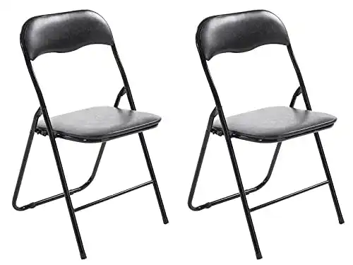 Klappstuhl CLP 2er Set Felix gepolstert für Küche und Camping