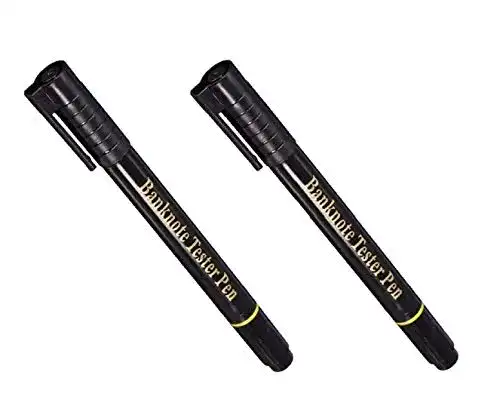 Geldscheinprüfstift Set mit 2 Falschgeldprüfern und Kugelschreiber