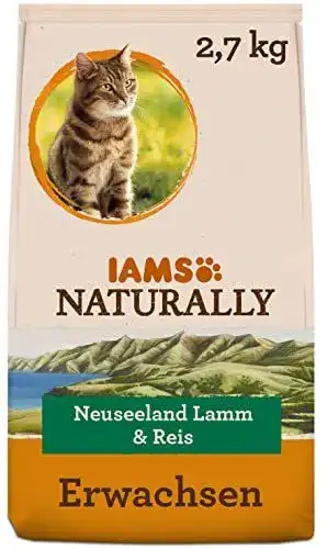 Iams Naturally Katzenfutter Trocken mit Lamm 2,7 kg