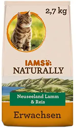 Iams Naturally Katzenfutter Trocken mit Lamm 2,7 kg