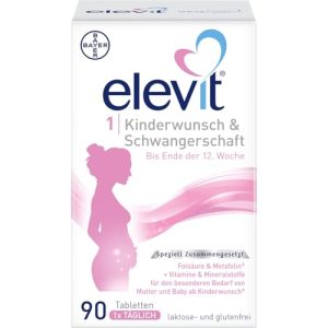 Elevit 1 Kinderwunsch-Präparate mit hochdosierter Folsäure 90 Tabletten