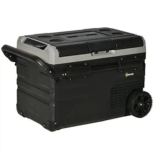 Kühlbox 40 Liter mit LED-Beleuchtung für Auto und Camping