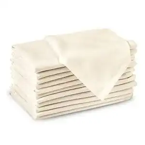 Stoffservietten Encasa Xo aus Baumwolle im 12er-Set, 43×43 cm