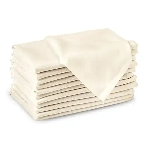 Stoffservietten Encasa Xo aus Baumwolle im 12er-Set, 43×43 cm