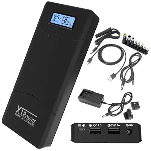 Laptop Powerbank Xtpower 20000mAh QC3-AO mit LED Display