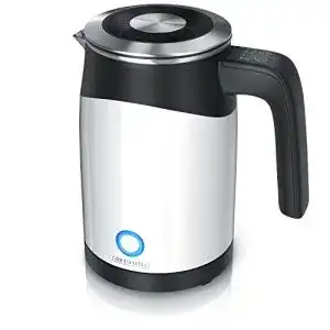 Reisewasserkocher Arendo 0,5l aus Edelstahl mit Temperaturstufen