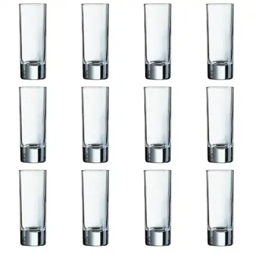 Arcoroc Islande Shotgläser aus Glas ohne Füllstrich