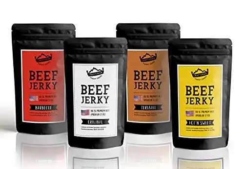 Beef Jerky Probierpack von Craftsman Finest Foods 4 x 50g