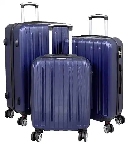 Kofferset Hartschale von Trendyshop365 – 3-teiliges Koffer-Set
