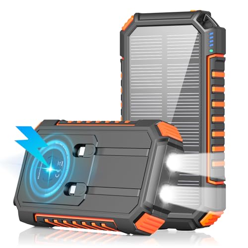 Riapow Solar Powerbank 26800mAh Tragbare Energiequelle