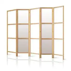 Raumtrenner Murando Paravent Innen Raumteiler Holz Japan 225×172 cm
